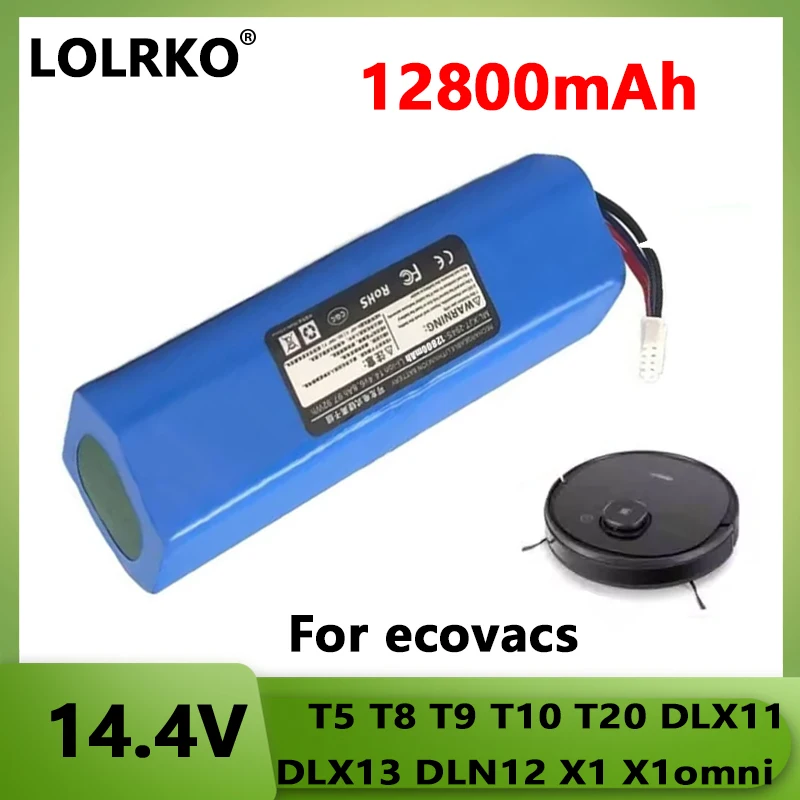 Фото Запасная батарея 14.4V для робота-пылесоса ECOVACS Deebot Ozmo 950 T5 T8 T8+ T5Max T10 T9 X1 X2 Turbo pro omni DX96 DX93 №1