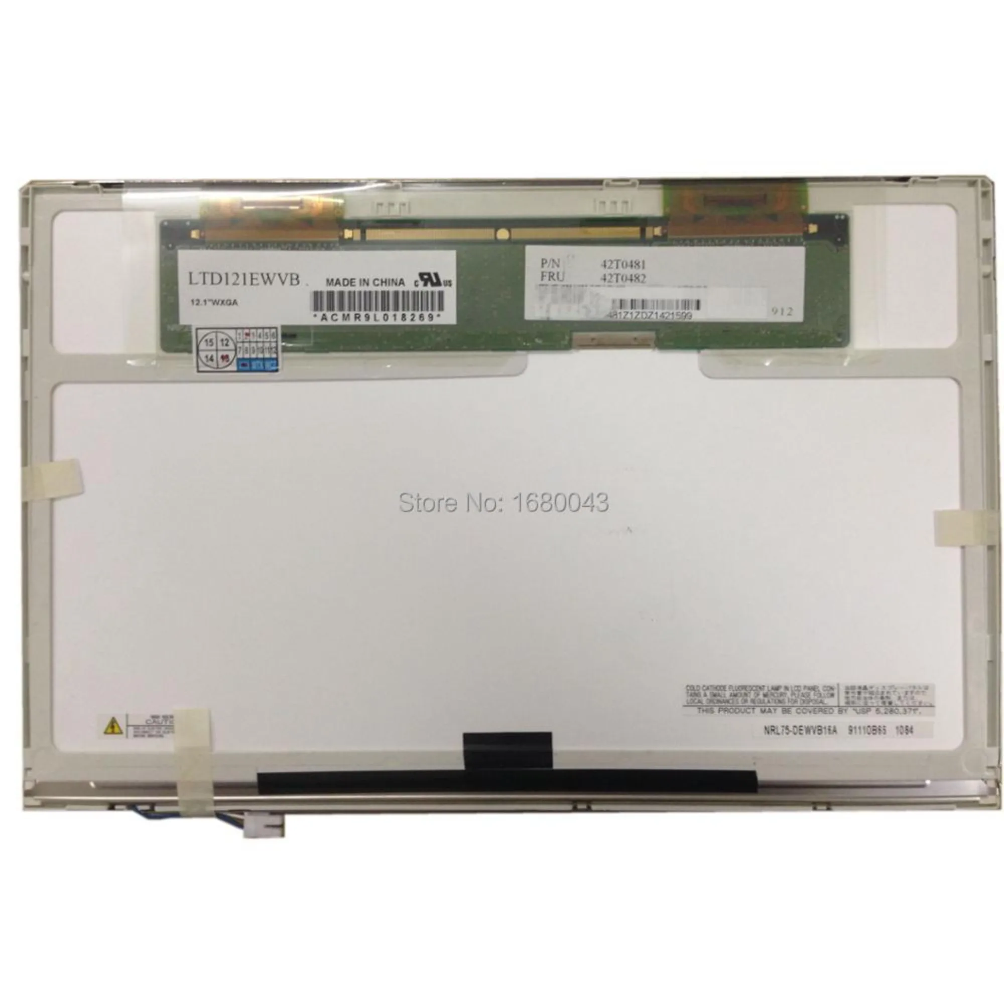 LTD121EWVB подходит для QD12TL01 LTN121W1-L03 CLAA121WA01A LTN121AT02 HT121WX2-103 B121EW03 B121EW02 1280*800 жк-экран