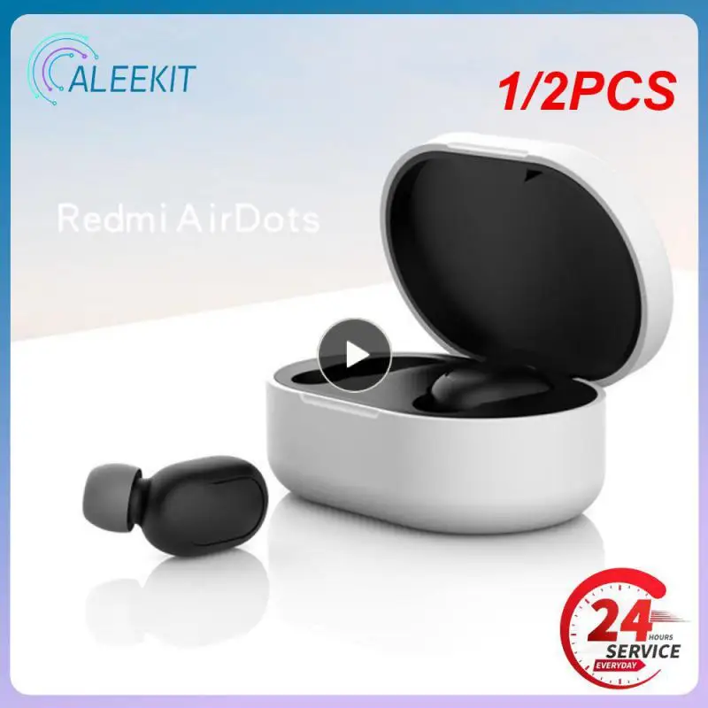 

1/2PCS Chargeable Protective Cover Headset Cover For Airdots Silicone Earphone Protective Sleeve Headset
