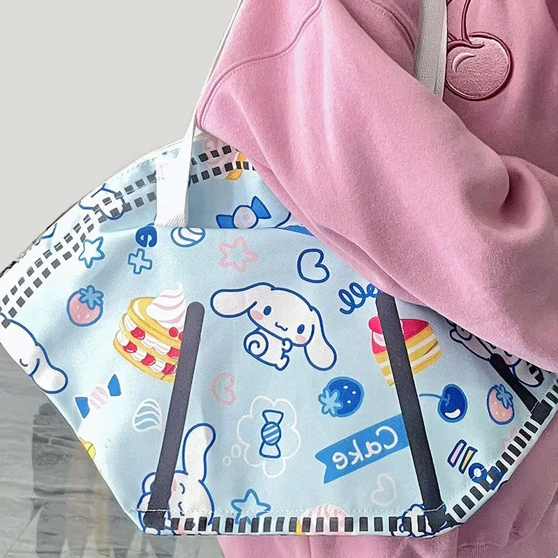 

Sanrio Hellokittys Kuromi Cinnamoroll My Melody милая сумка через плечо с принтом мультяшная мундштук сумка для девочек аниме игрушки креативные подарки