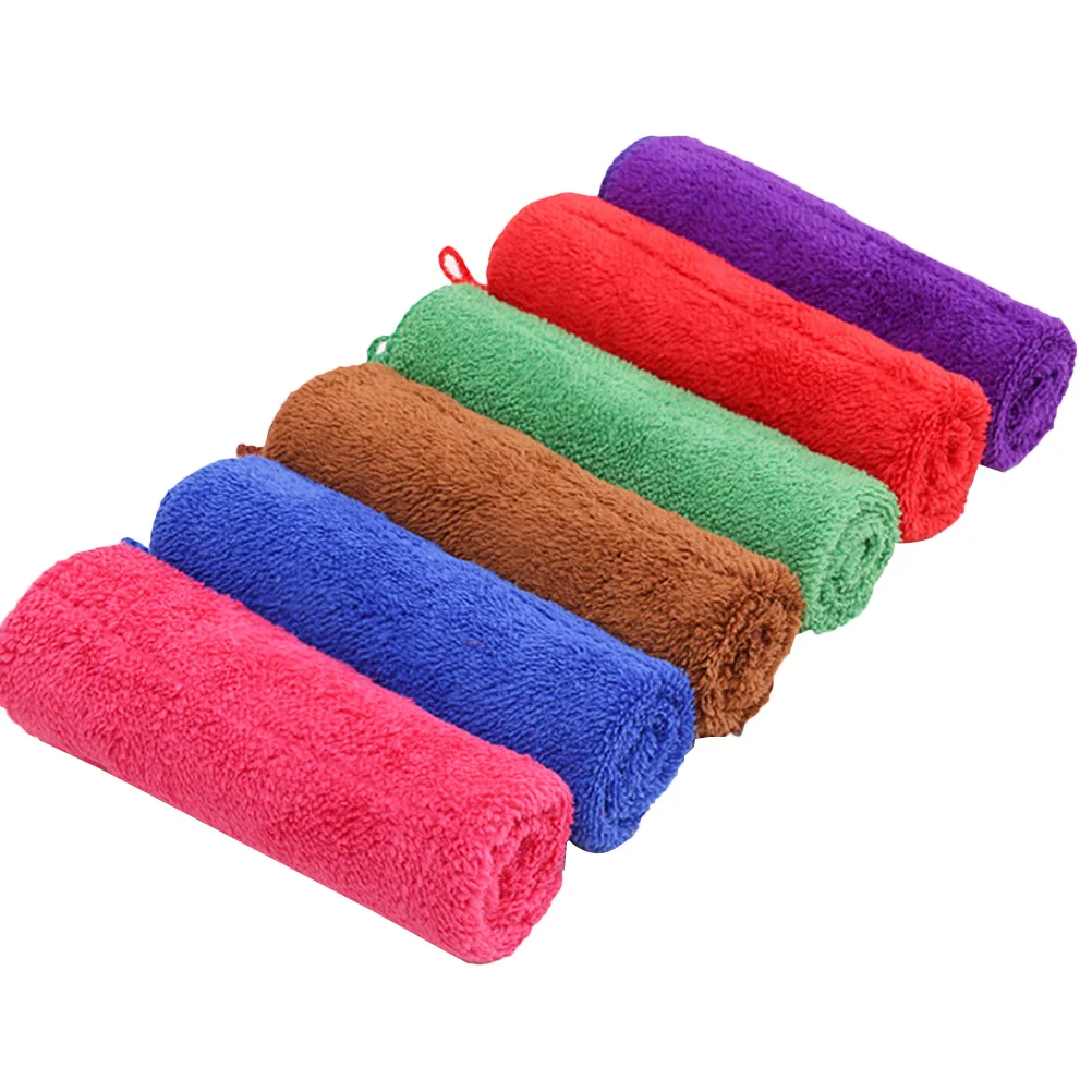 

Hand Towels Cloth Towel Washcloth Hanging Cleaning Dish Wipe Washcloths Microfiber Absorbent Kitchen Bath Face Cloths Drying