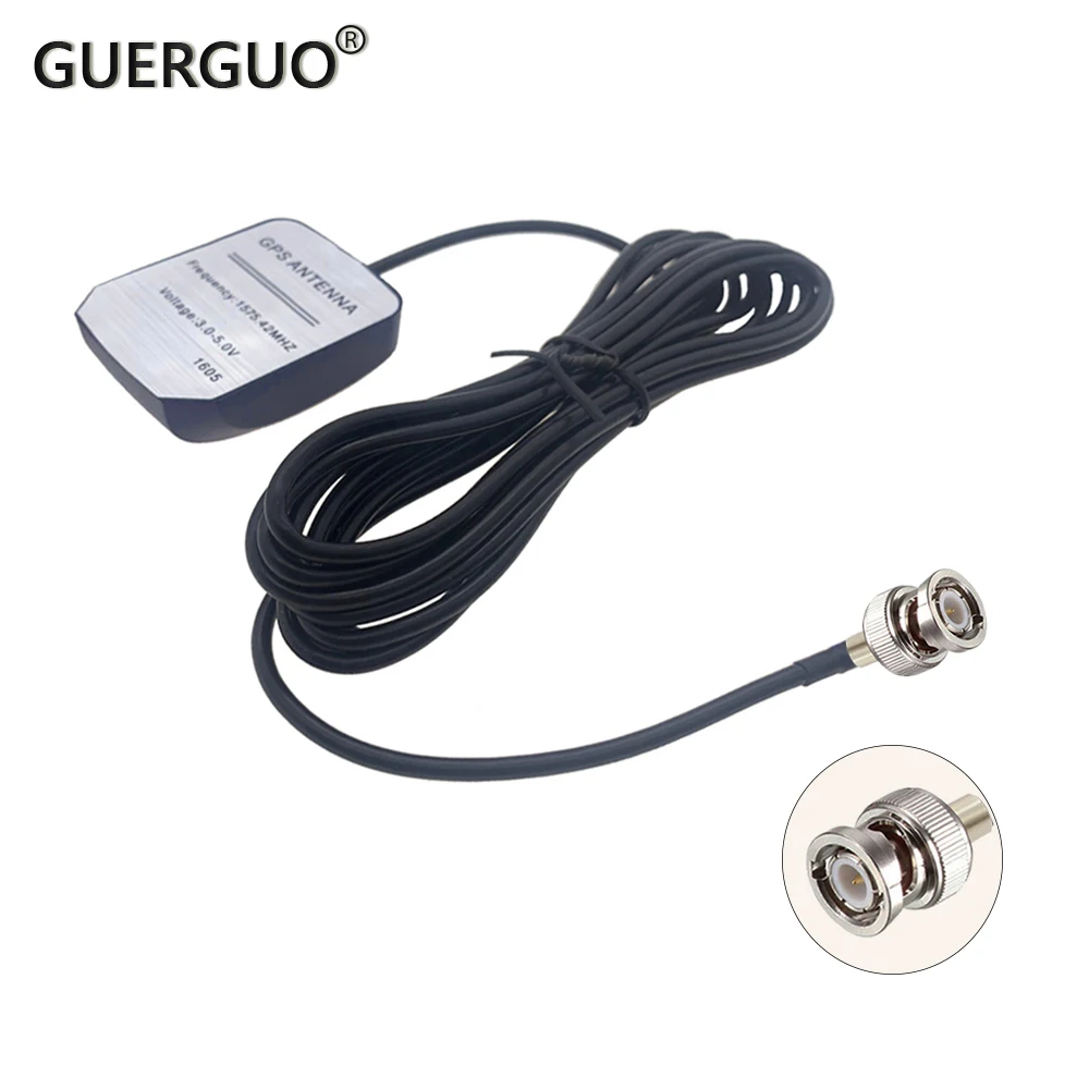 

GPS-приемник BNC с магнитным основанием, адаптер с антенной для авто, кабель 3 м, RG174, GPS-антенна для автомобильной навигации, проигрывателя камер...