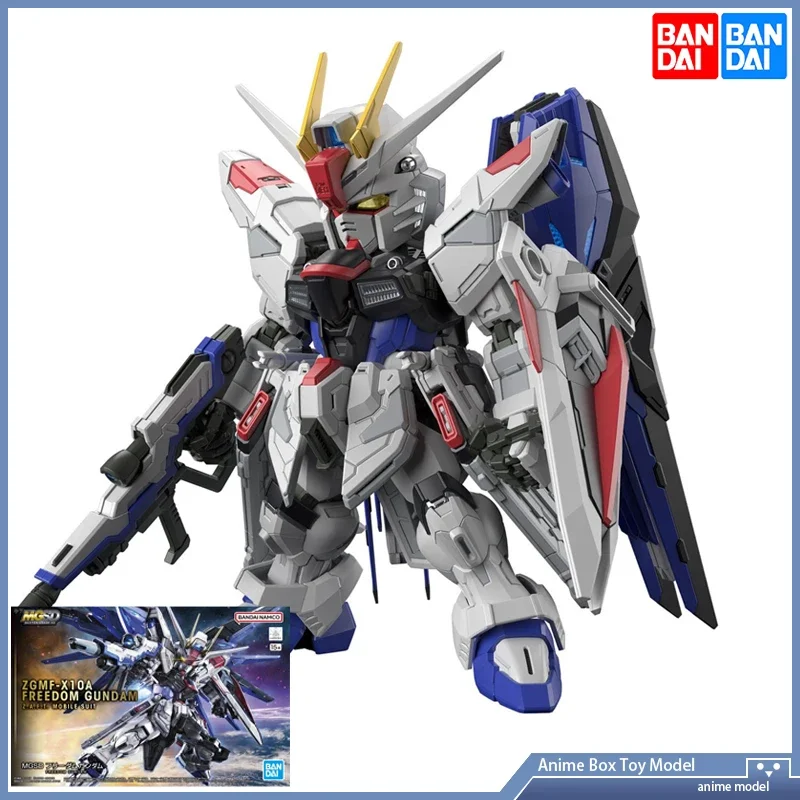 Оригинальный продукт Gundam BANDAI MGSD SEED ZGMF-X10A Freedom Anime Assembly Action Mech