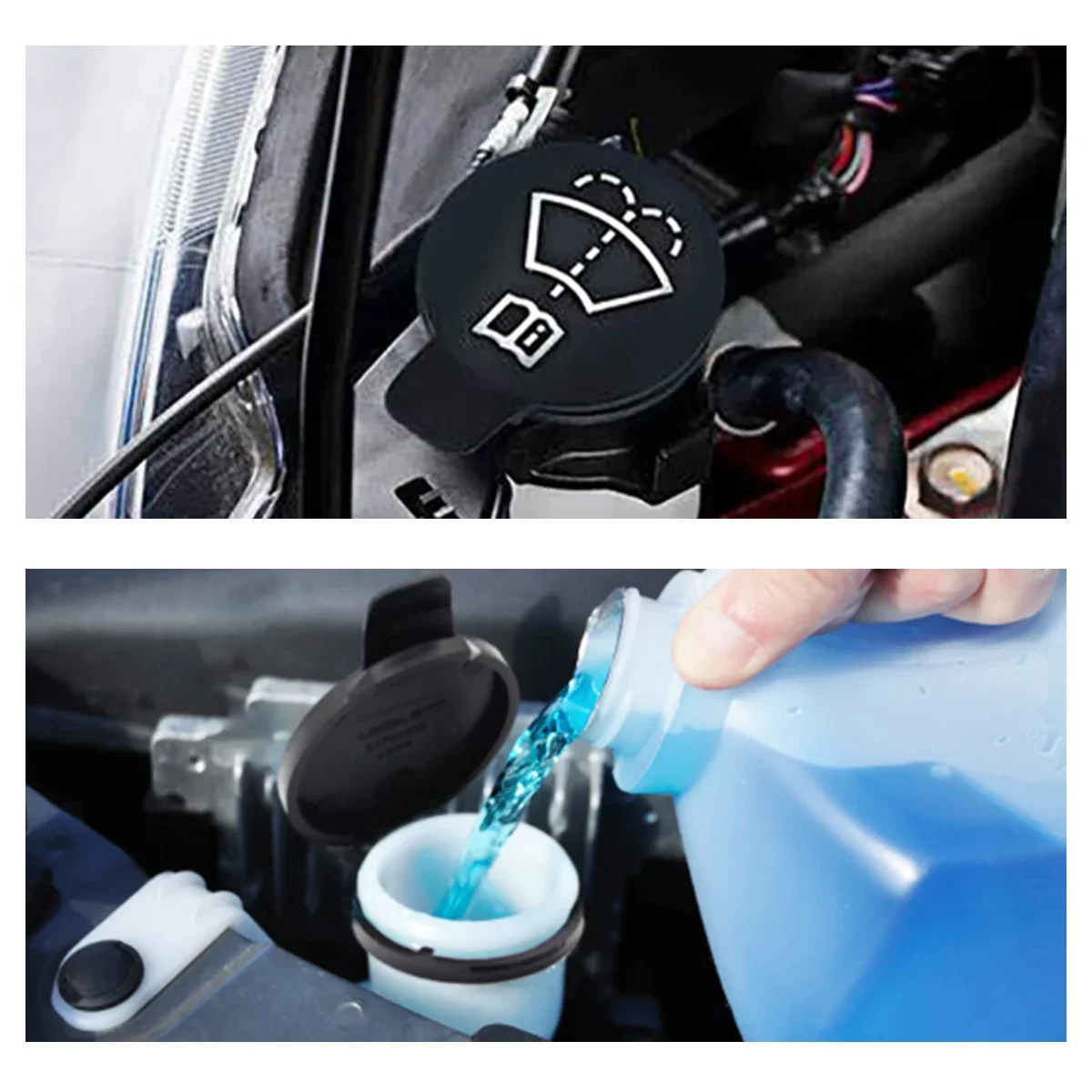 Крышка Резервуара для жидкости крышка воронка мытья емкость шайбы бутылки