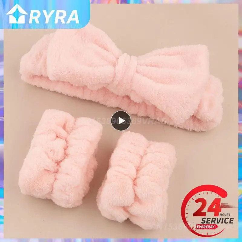 1~10PCS Bow Elastic Headband Flocking Material Fashionable A