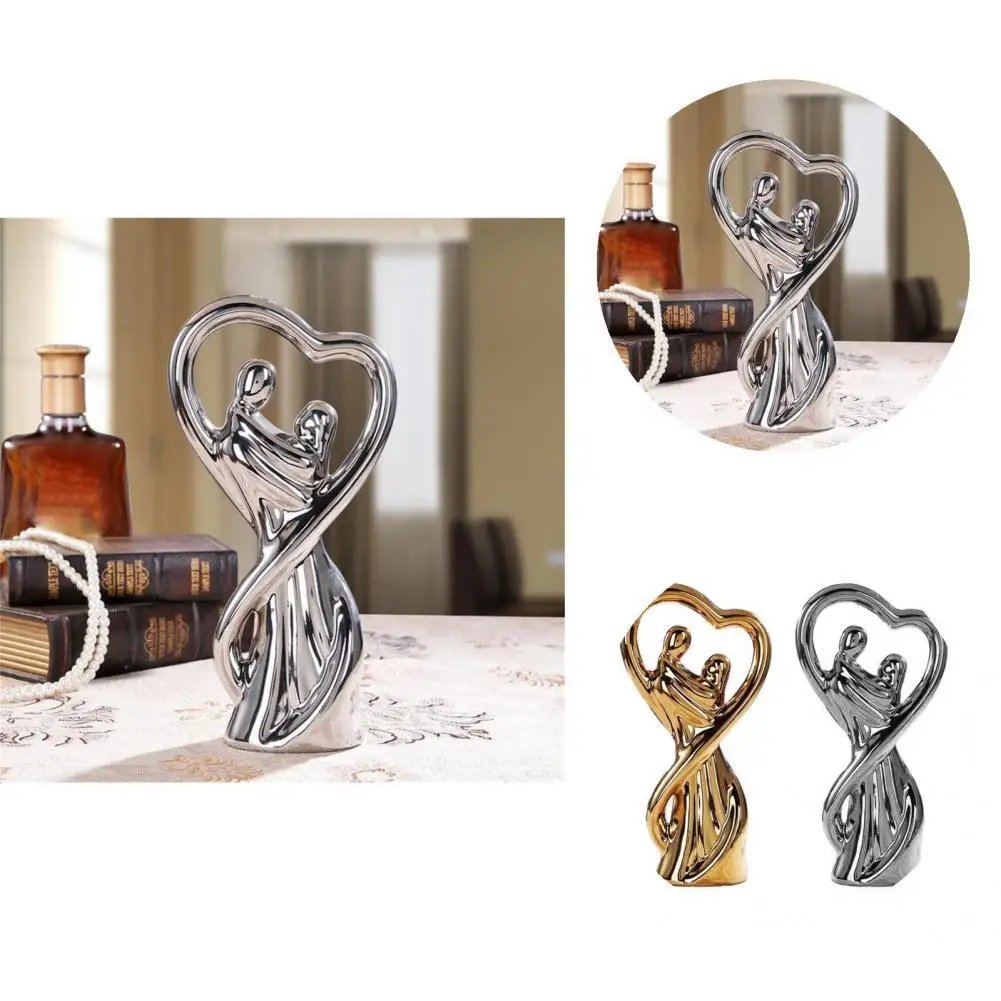 

Reusable Chic Unique Design Couples Sculpture Long Lasting Couples Sculpture Comfortable Touch for Home