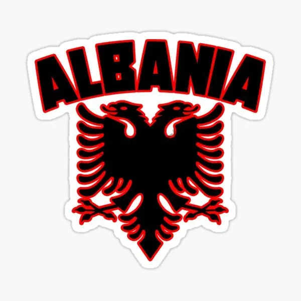 AL Албания флаг карта национальный герб Орел креативная наклейка из ПВХ для