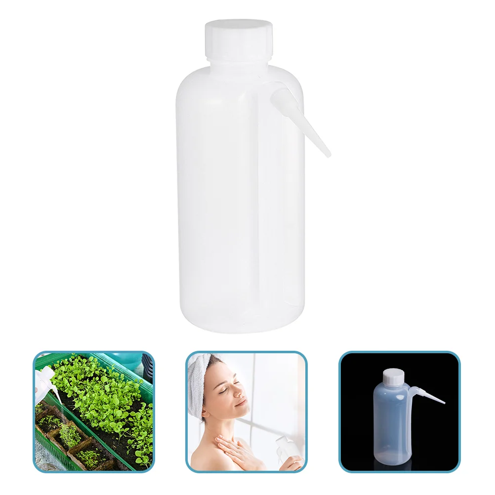 

2pcs Plastic Wash Bottle Portable Washing Bottle Wide Mouth Squeeze Bottle 500ml