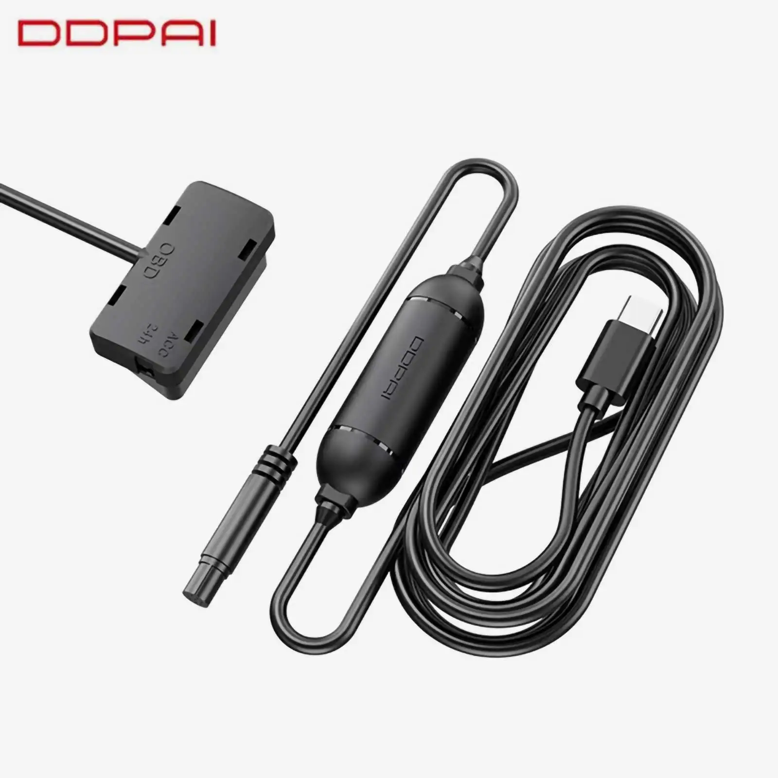 

Комплект жесткого провода DDPAI для автомобильной зарядки OBD2 для DDPAI MINI5/N3/Z40/Z50/Z60/N5 DUAL Dash Cam, парковочный кабель типа C, порт 24 часа, парковочный монитор