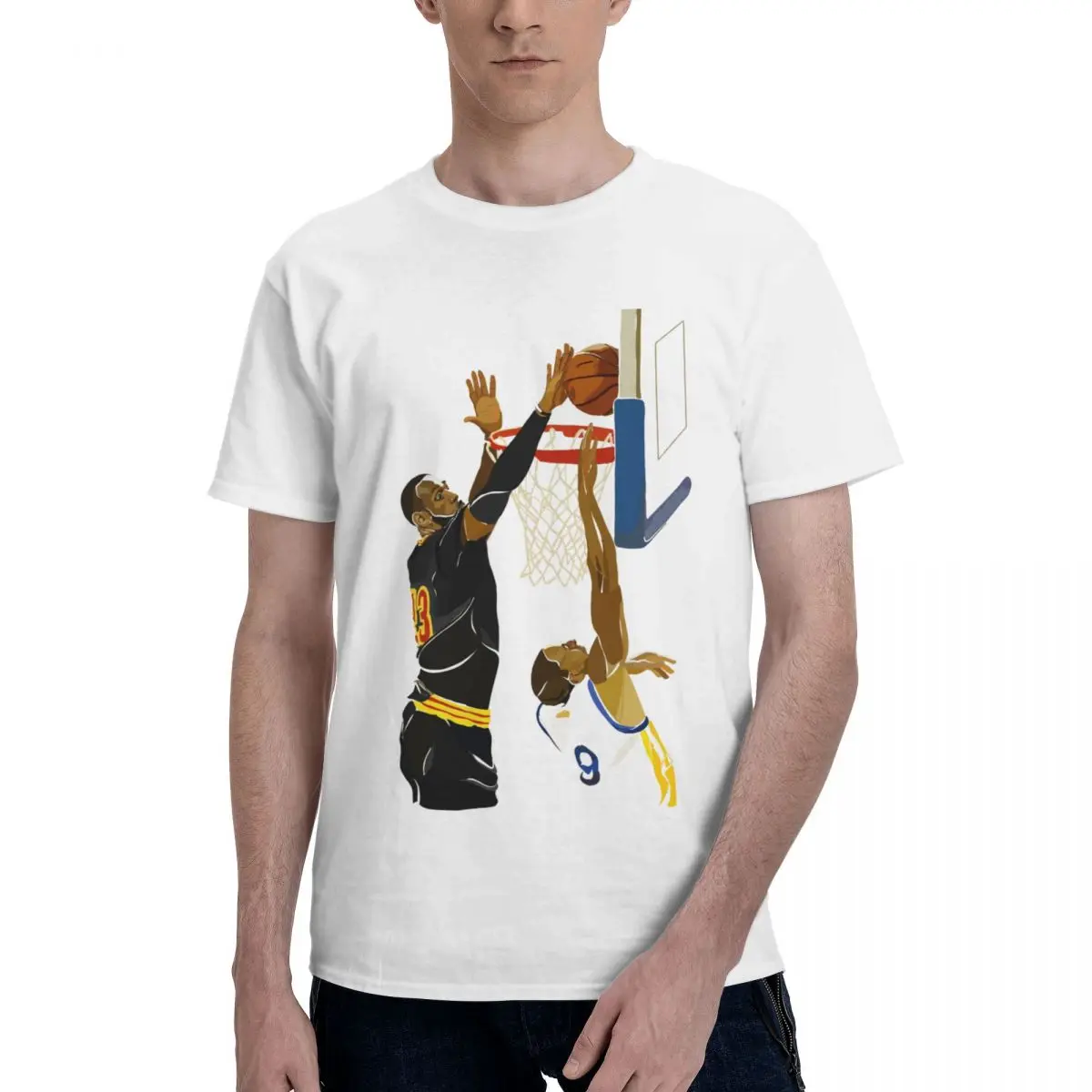 

LeBroner And Jamess 2023 Basketball Stars (17) Novelty Basketballer Team Sports High grade Champion T-shirts Leisure USA Size