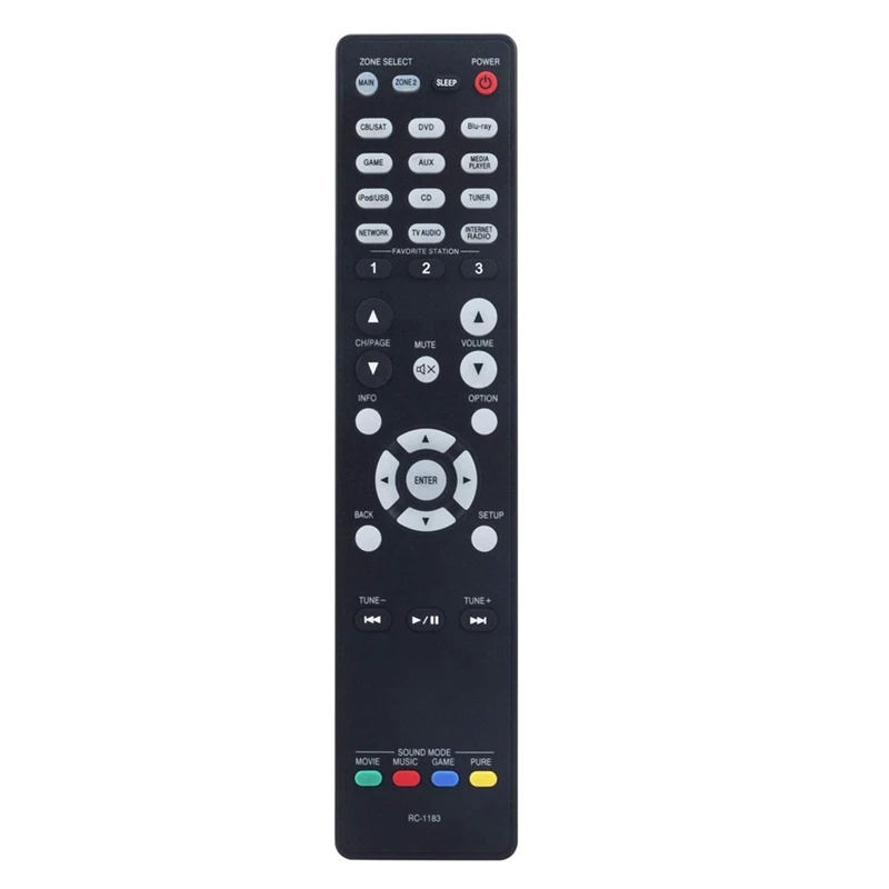 

Remote Control RC-1183 Replace For Denon AV Receiver AVR-X2000 AVRX2000 AVR-E400
