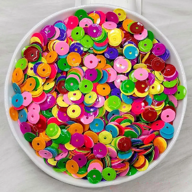 

3mm 4mm 5mm 6mm 8mm 10mm Sequin Concave Round Loose Sequin Crafts Sequin Sewing Clothes Decoration DIY Accessory Sequins