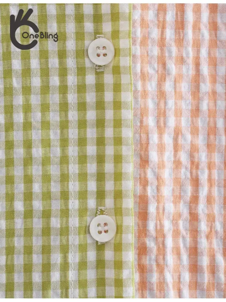 Женская однобортная блузка OneBling повседневная Свободная с длинным рукавом и