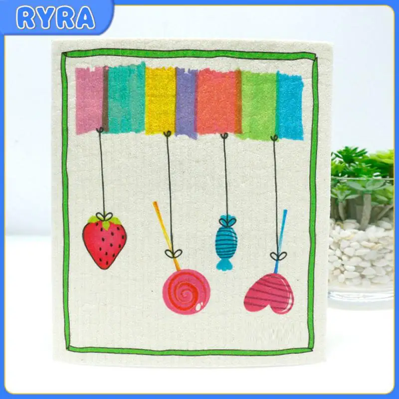 

Жировые пятна естественным образом отделяются от воды, яркие и милые кухонные моющиеся и многоразовые эффективные чистящие средства