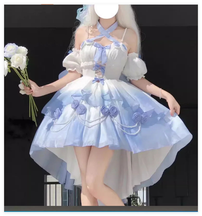 Xianqi Элегантное свадебное платье с светлым цветком и полым передом короткое сзади