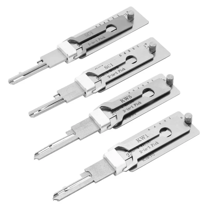 Фото Инструменты Lishi 2-в-1 SS001pro SS002pro KW5 SC1 SC4 SC20 M1/MS2 AM5 TE2 SS002R R52 KW1 для вскрытия гражданских замков и дверей дома №3