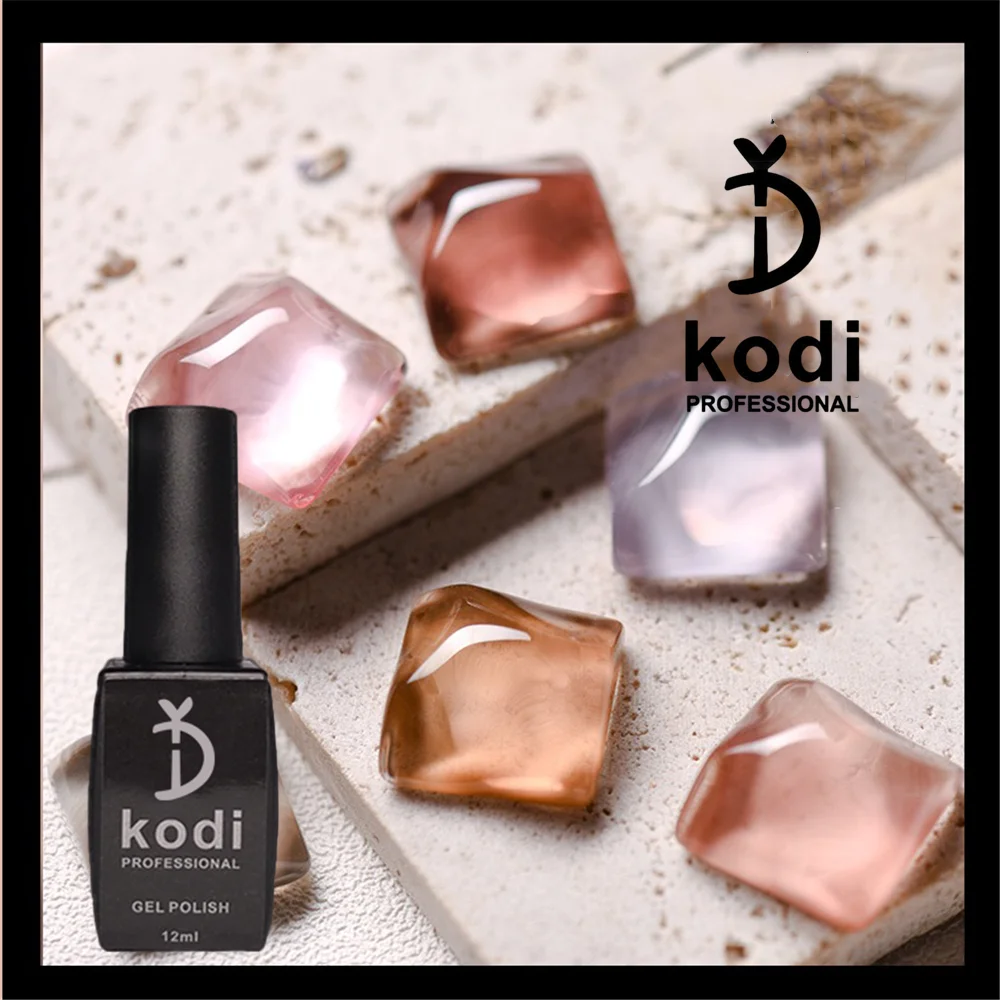 

KODI 12ml Nude Color Jelly UV Gel Nail Polish Translucent Gel Polish Semi Permanent Nail Art Lacquer Base Top Coat Gellak