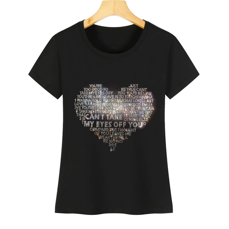 Женская повседневная футболка с короткими рукавами блестящие стразы медведь лев