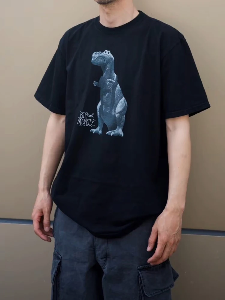 

New Dinosaur Pattern Printing Short Sleeve Fashion Clothing for Men and Women High Quality Casual Street Style T-Shirt