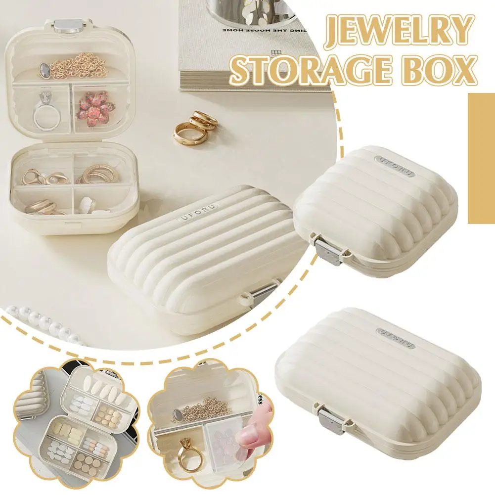 

Multi Functional Small Storage Box Multi Grid Jewelry Home Decoration Button Dormitory Supplies Tidy Earrings Needle Thread M8G6