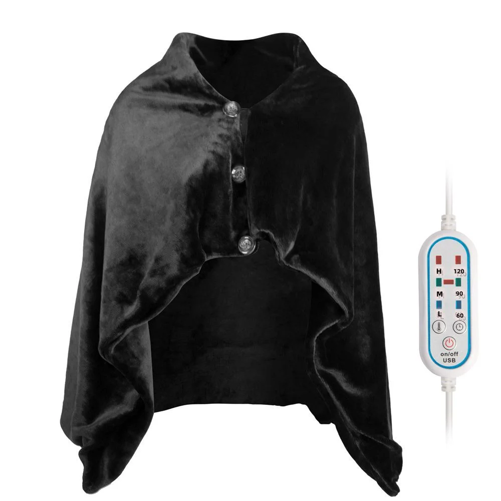 USB Car Home Electric Warming Heating Blanket Pad Shoulder Neck Mobile Heating Shawl USB Soft 5V 4W Winter Warm Health Car