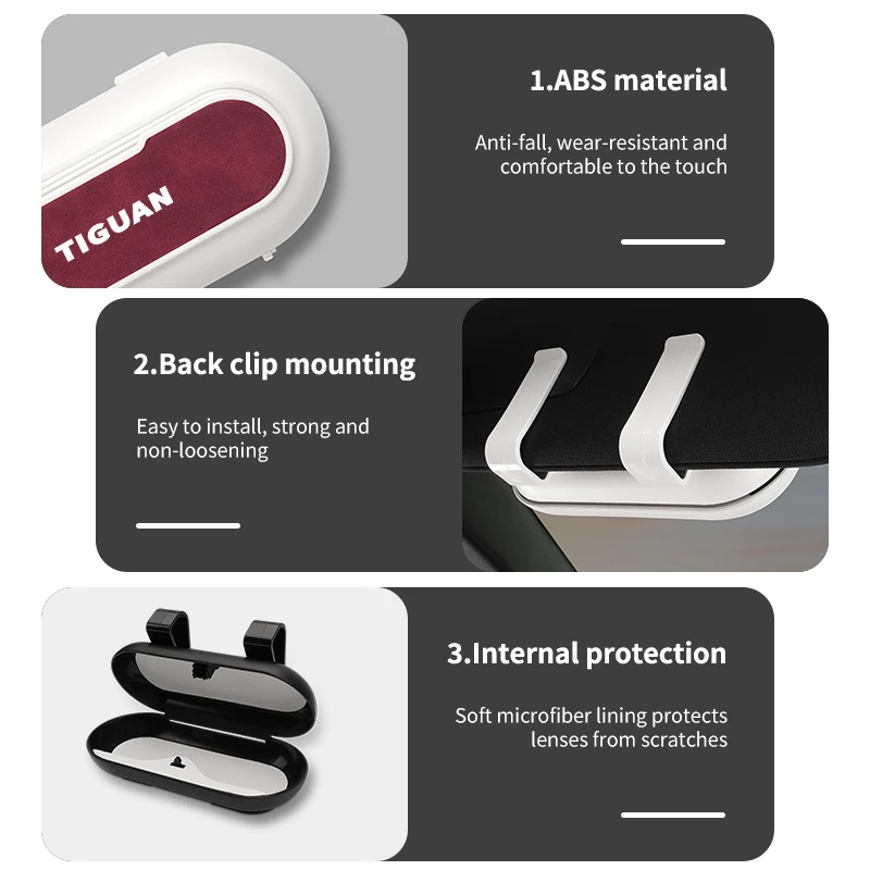 Автомобильный держатель для очков солнцезащитный козырек вешалка