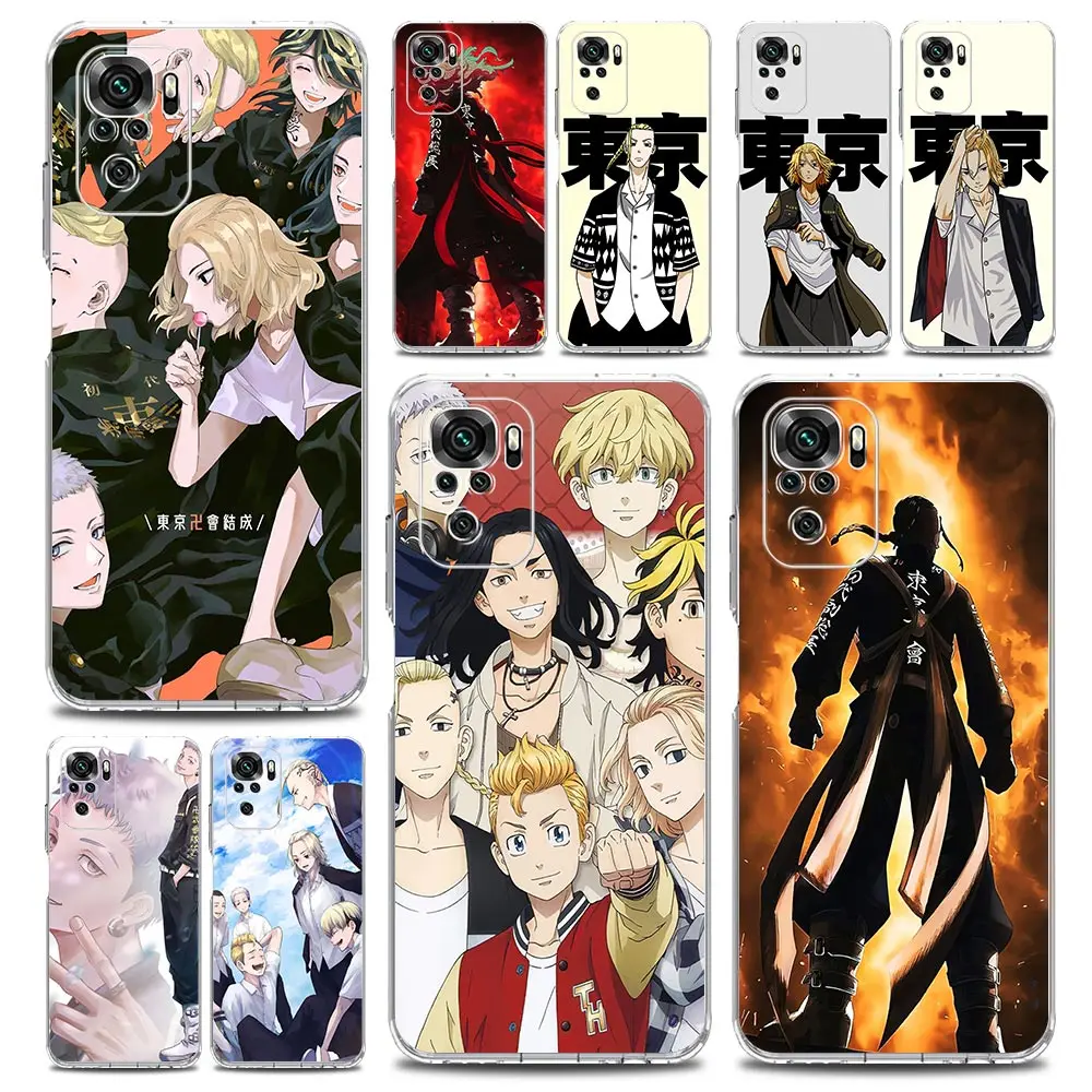 

Anime Tokyo Revengers Phone Case For Xiaomi Redmi Note 12 11 9S 9 8 10 Pro Plus 7 8T 9C 9A 8A K40 Gaming Soft Clear Cover Coque