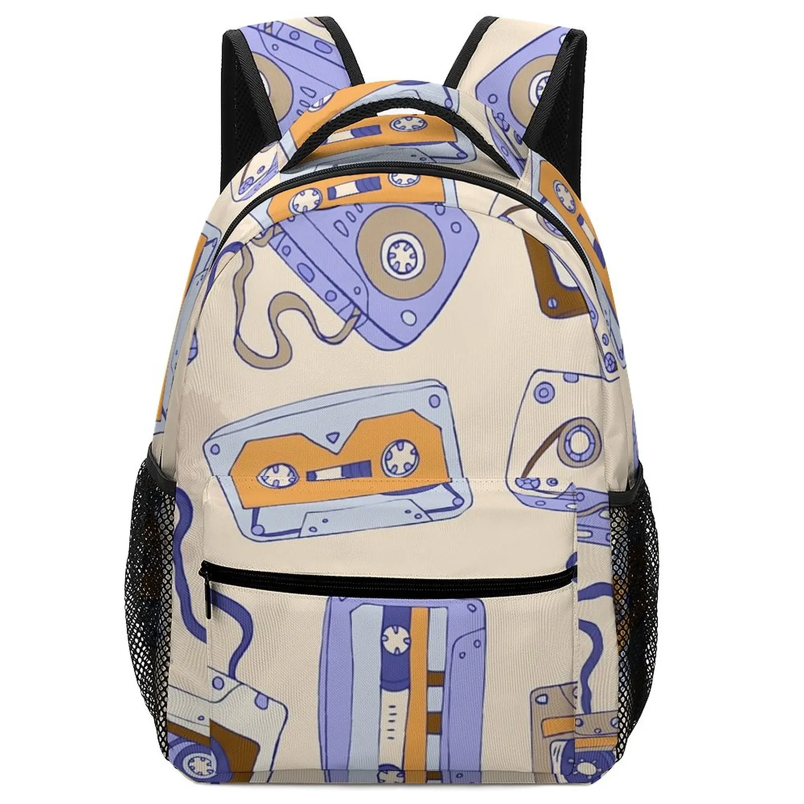 New Fashion Schoolbag Audio Cassette Backpack for Men Women Teenagers Bags Pink Backpack Kawai