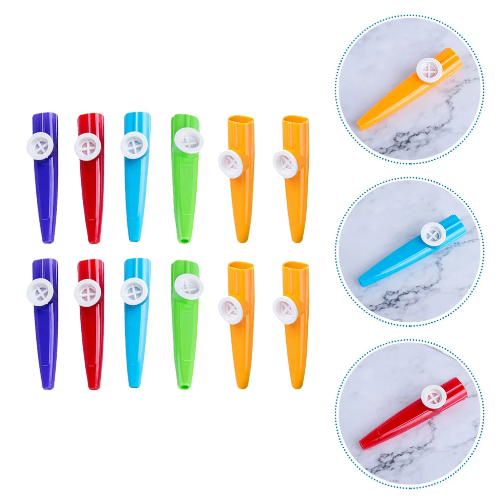

12 шт. ветровой инструмент Kazoo детский мешок для гусиных дисков игрушка-пазл детский подарок Kazoo перкуссионный инструмент игрушка