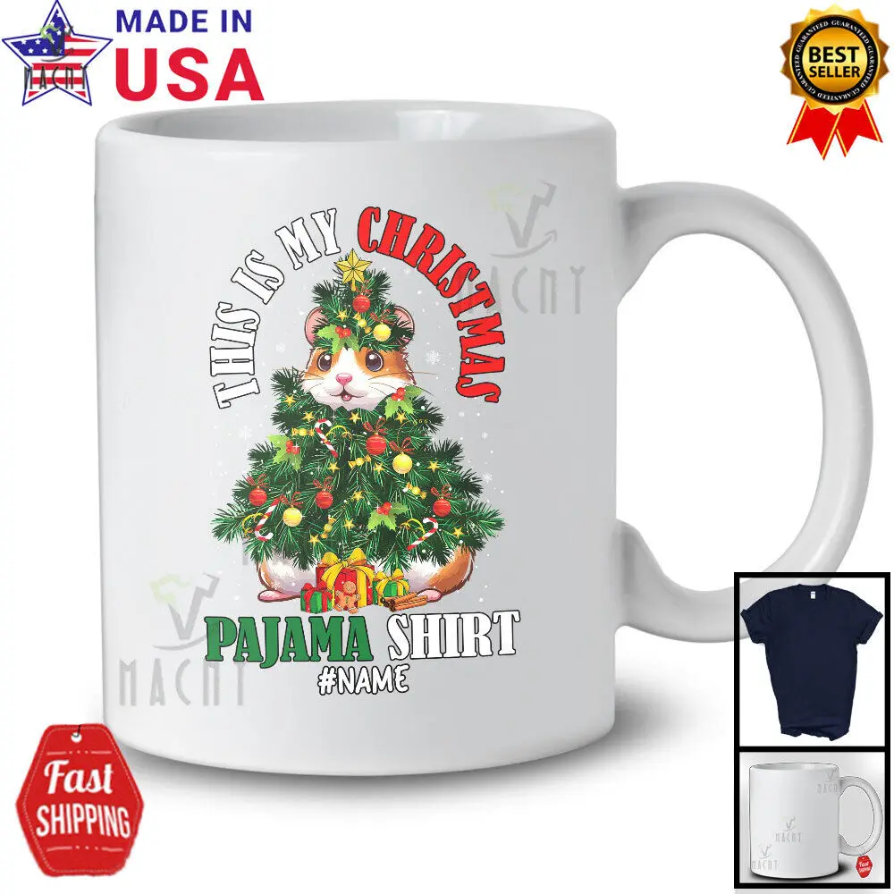 My Christmas Pajama Shirt Humorous Maine Coon Cat X-mas Cosplay Family T-Shirt