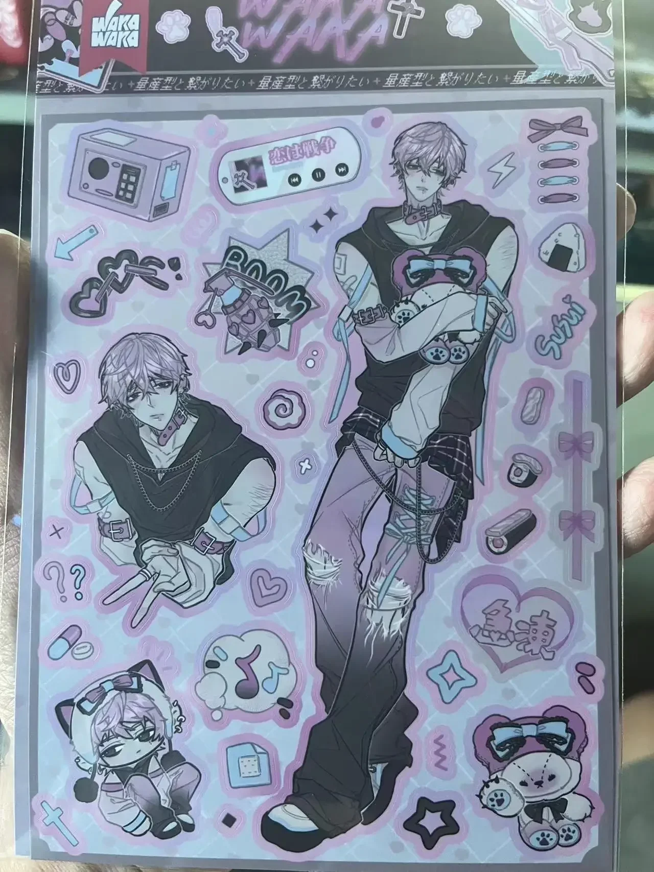 

Парные стикеры с мультперсонажами