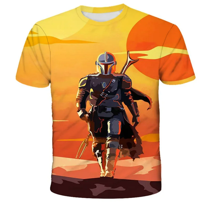 Детская Футболка Yoda Mandalorian Для Мальчиков Уличная Одежда С Короткими Рукавами