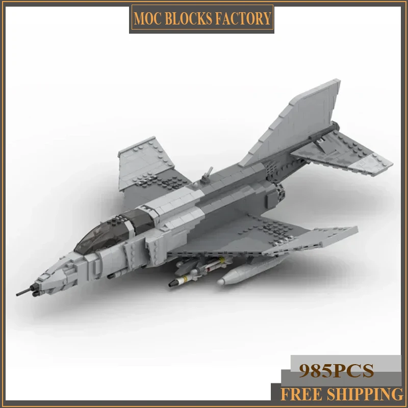Конструктор Moc в стиле милитари модульные блоки-истребители из искусственной