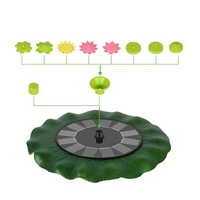 olar fountain pump 3 5w led lights solar panel powered fountain colorful garden pond decoration pump waterfall swimming pools