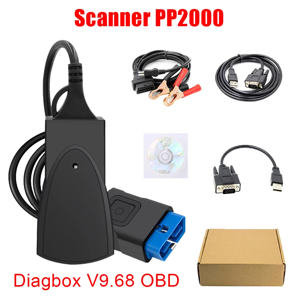 

For Citroen Peugeot Auto Scanner OBD Diagbox V9.68 OBD2 Car Diagnostic Tool Lexia 3 PP2000 Full Gold Chip 921815C