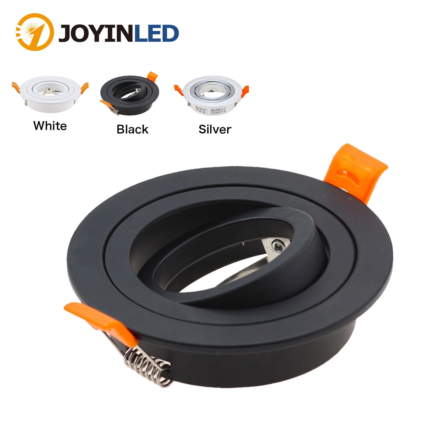 

Square Recessed LED Ceiling Downlight Adjustable Ring Mounted Frame GU10/MR16 Lamp Holder Base Backet Spot Light Fixture Fitting