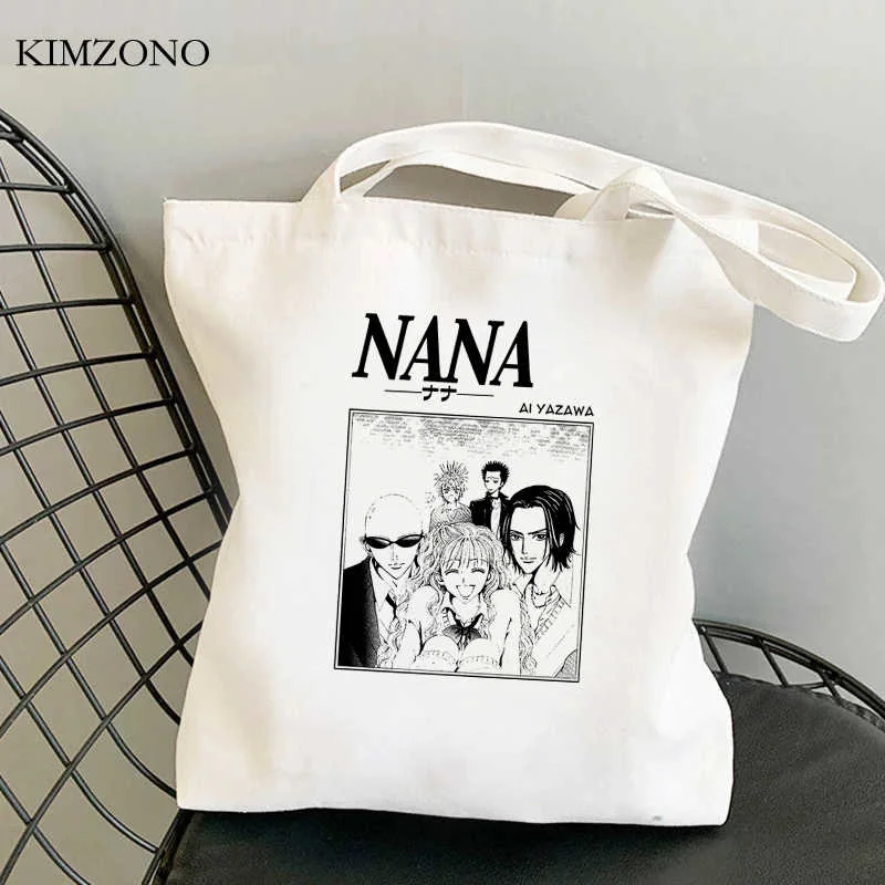 

Nana Osaki shopping bag canvas bolsas de tela reusable jute bag recycle bag cotton bag cloth tote grab