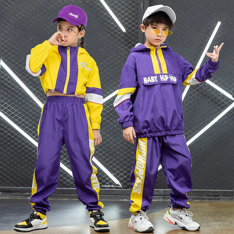 

Children's hip-hop girls' jazz dance suit children's model fashion clothes boys' hip hop performance