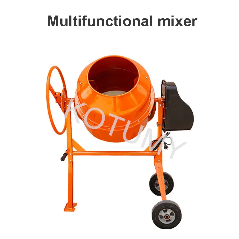 Небольшой строительный барабанный смеситель раствор 220 В бетономешалка бетонная