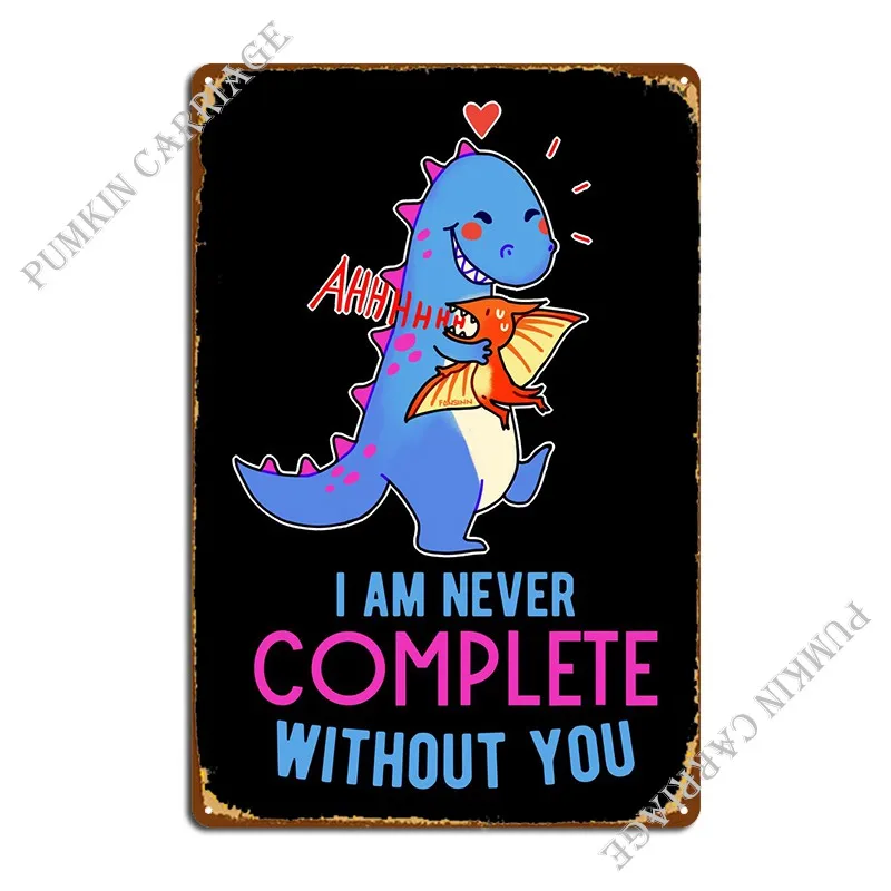 

Dinosaur Friends Family Lo Metal Plaque Poster Kitchen Bar Cave Wall Plaque Vintage Tin Sign Poster
