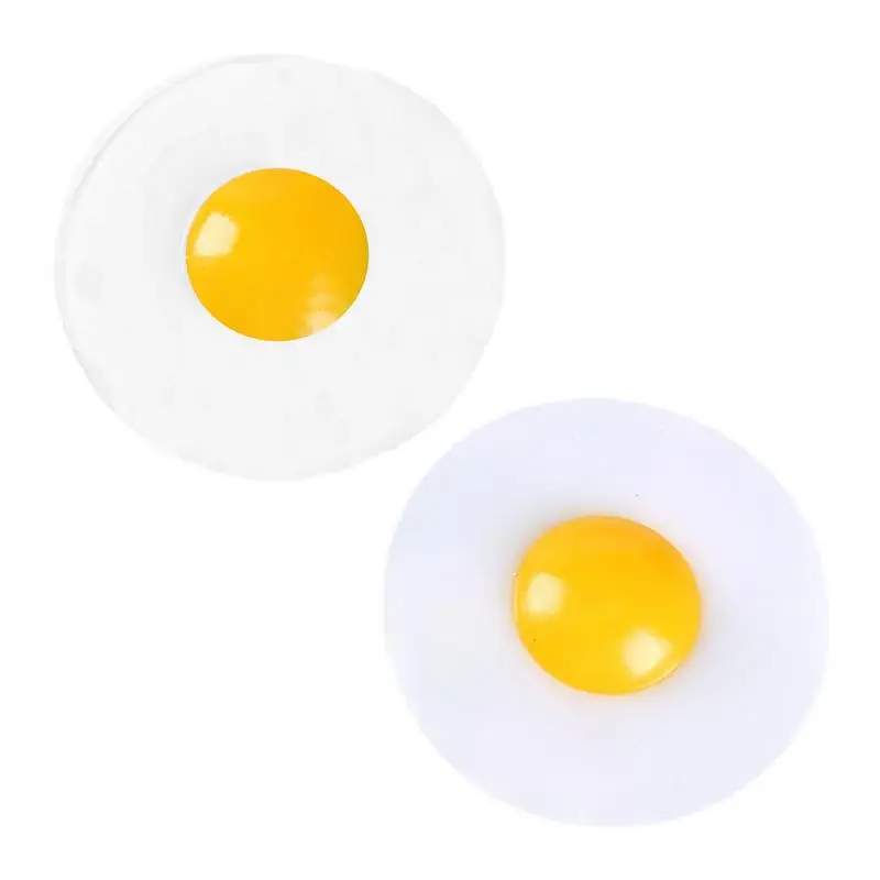 

1pc Children Squeezing Poached Egg Kneading Toy Stress Relief Toys For Kids Omelette Anti-Stress Adults Kids Healing Toy