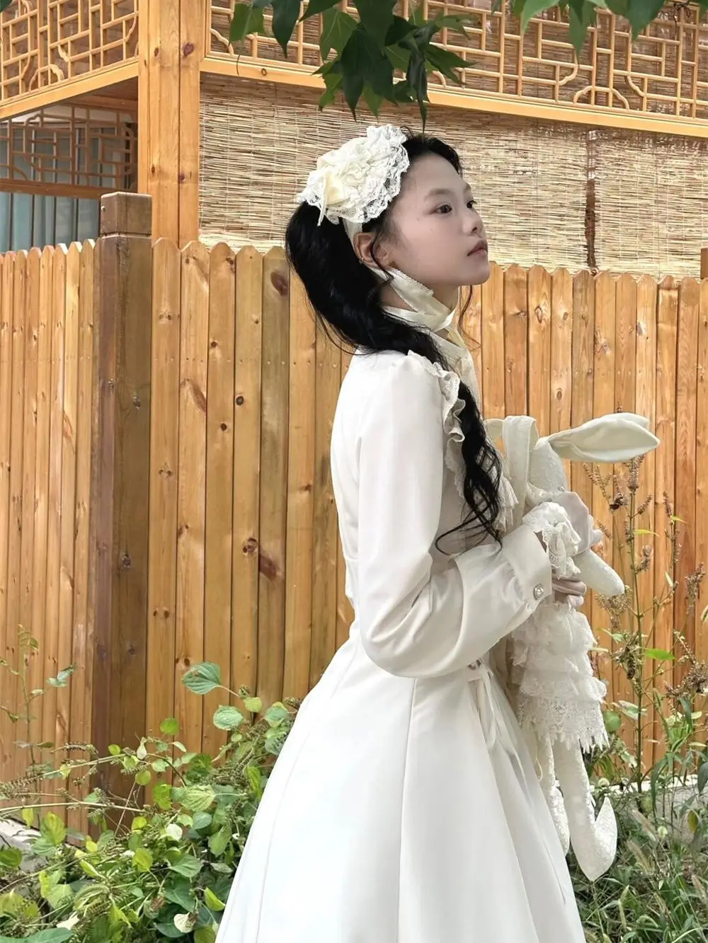 NONSAR Элегантное французское кружевное платье с длинными рукавами женское тонкое