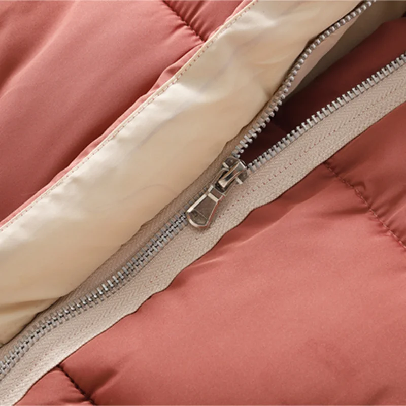 Детский однотонный пуховик на молнии возраст от 2 до 8 лет