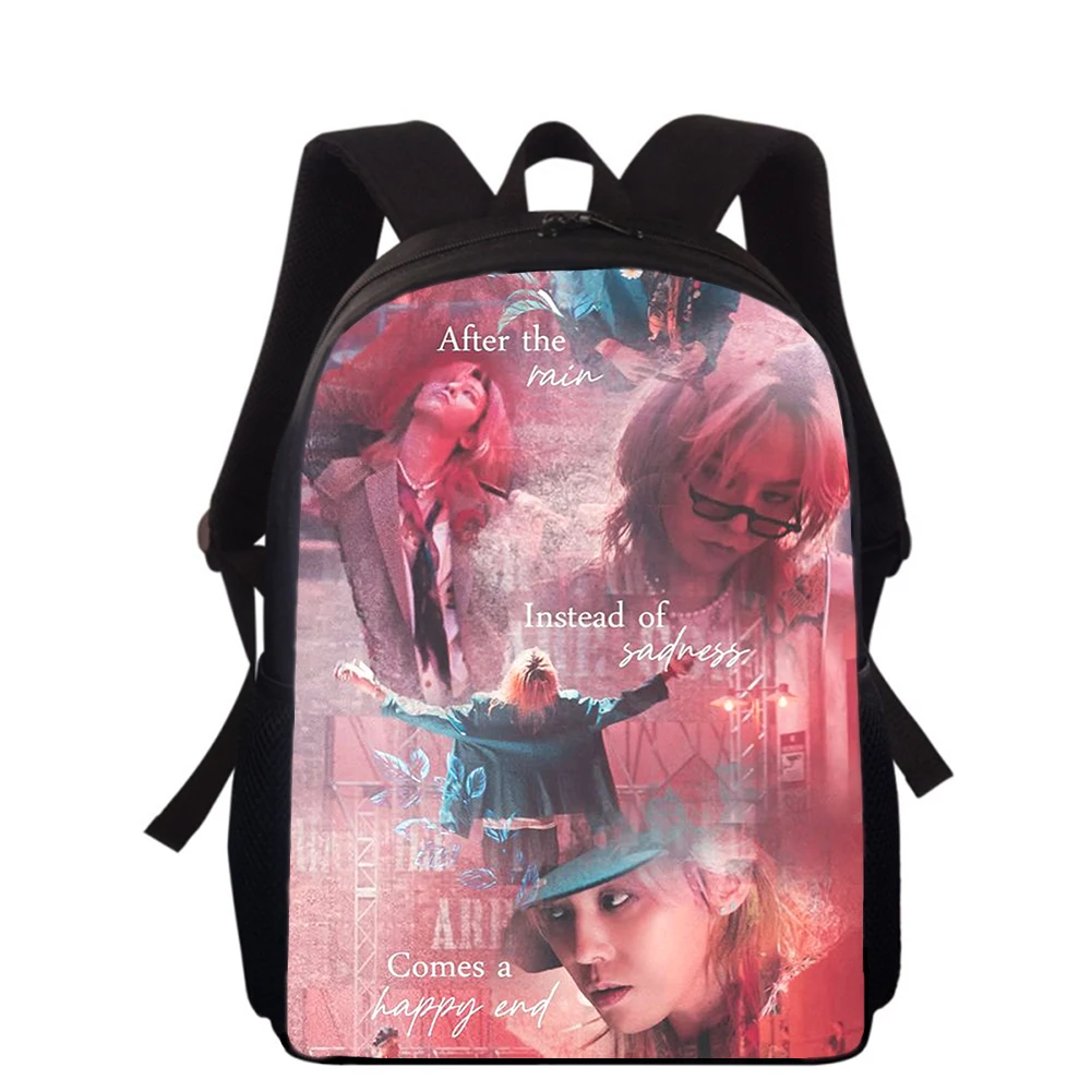 G DRAGON BIGBANG 15” 3D Print Kids Backpack Primary School Bags for Boys Girls Back Pack Students School Book Bags