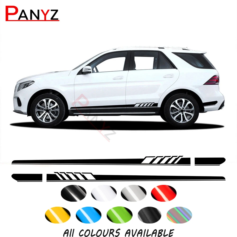 

Edition 1 Stripe Side Skirt Stickers Decal for Mercedes Benz GLE GLK ML Class AMG W164 W166 GLE350 GLE400 GLK350 ML350 Accessori