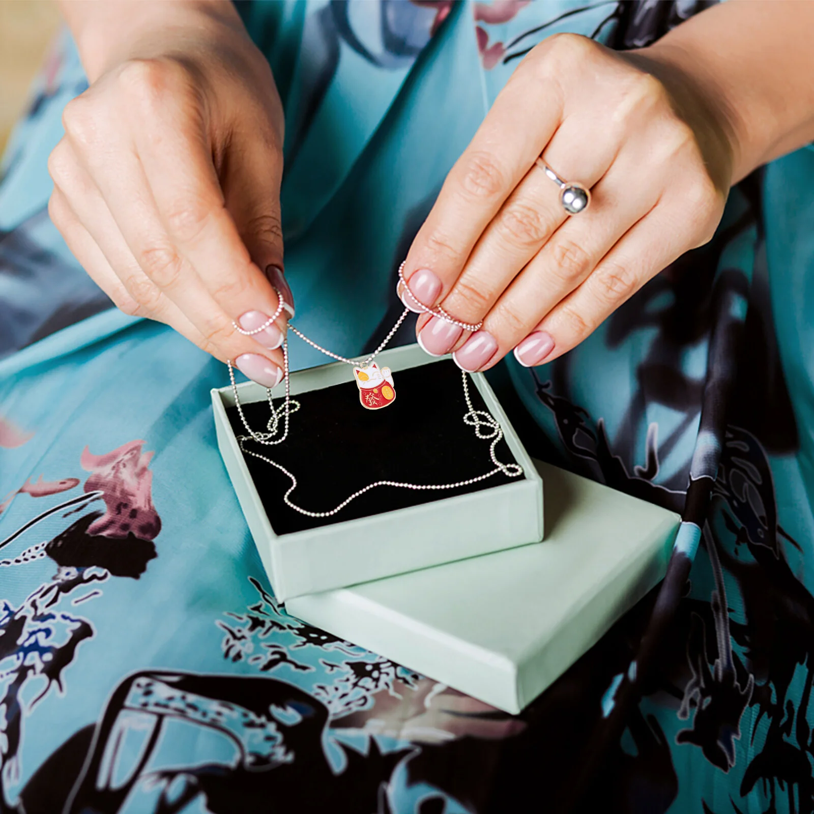 Wallet Cat Charms Pendant DIY The Luck Craft Making Jewelry Material Beads Bracelets