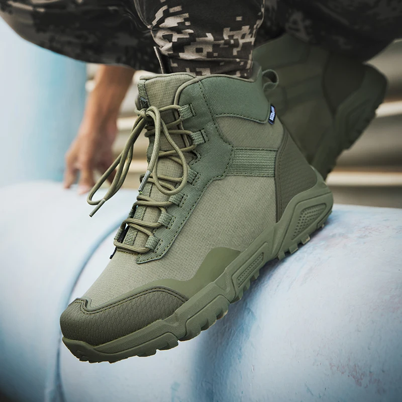 New Men's Large Outdoor Field Training Military Boots Men's Tactical Military Boots Special Forces Desert Combat Military Boots images - 6