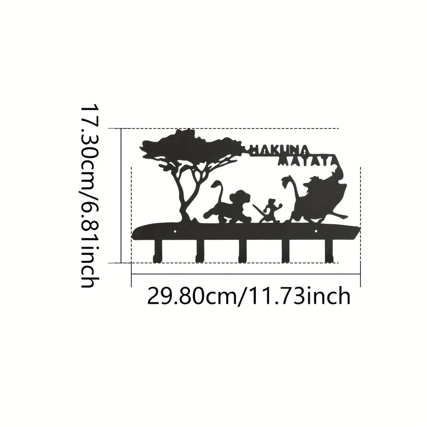 

CIFBUY Черные металлические крючки для ключей