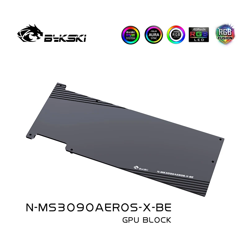 Использование водяного блока графического процессора Bykski для видеокарты MSI