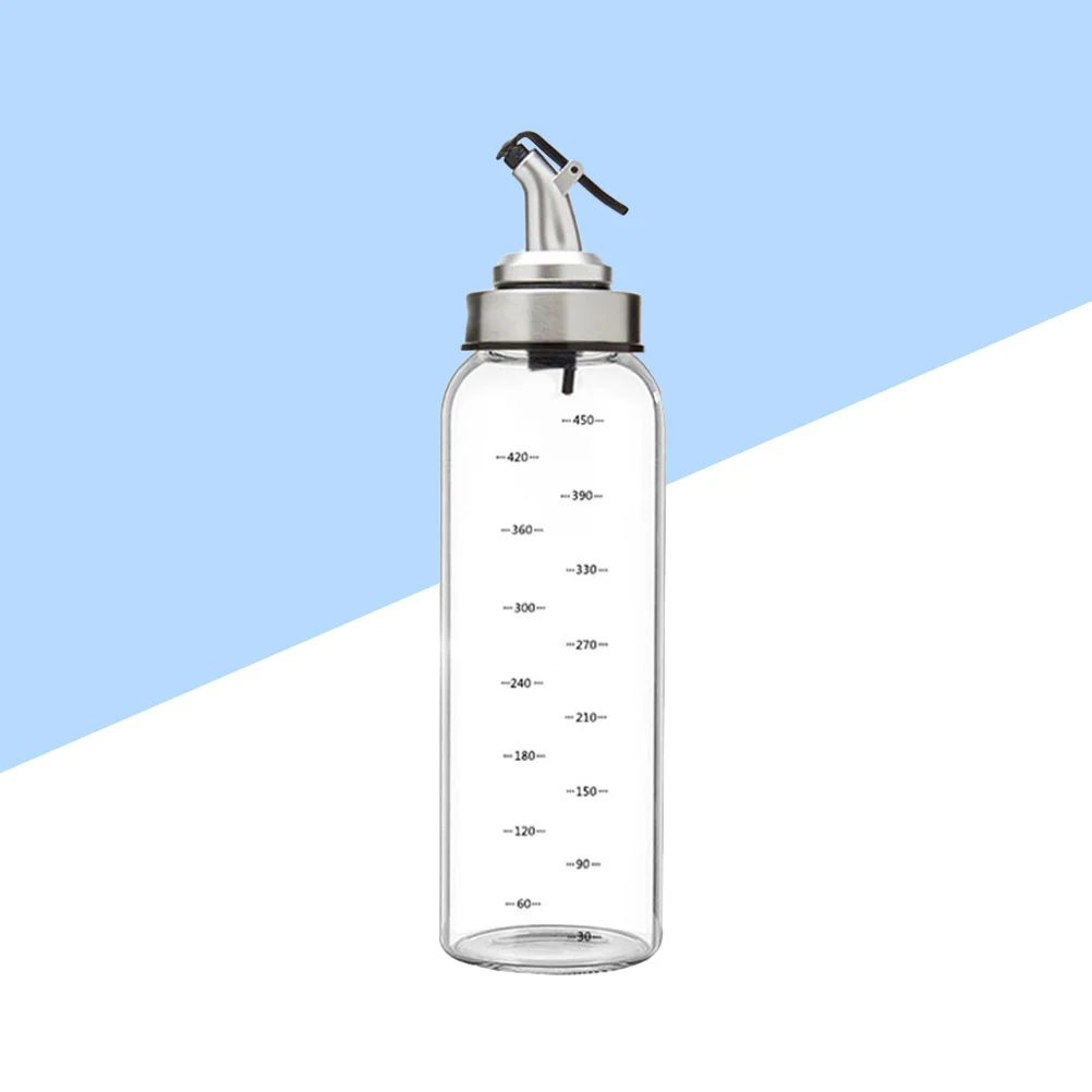 

Olive Oil And Vinegar Dispenser With Drip-Free Spouts Oil And Vinegar Bottle Dispenser With Degree Scale For Kitchen 500ML
